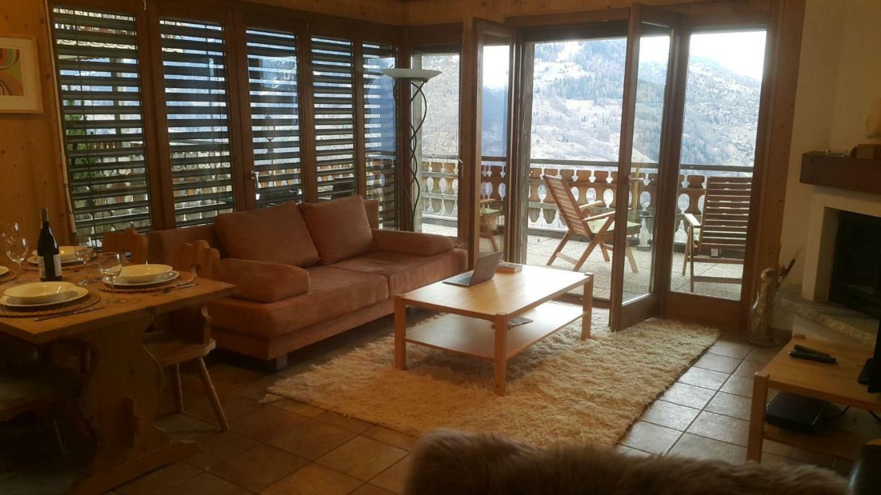 Appartement D'Une Chambre Avec Vue Imprenable - Veysonnaz Eksteriør bilde
