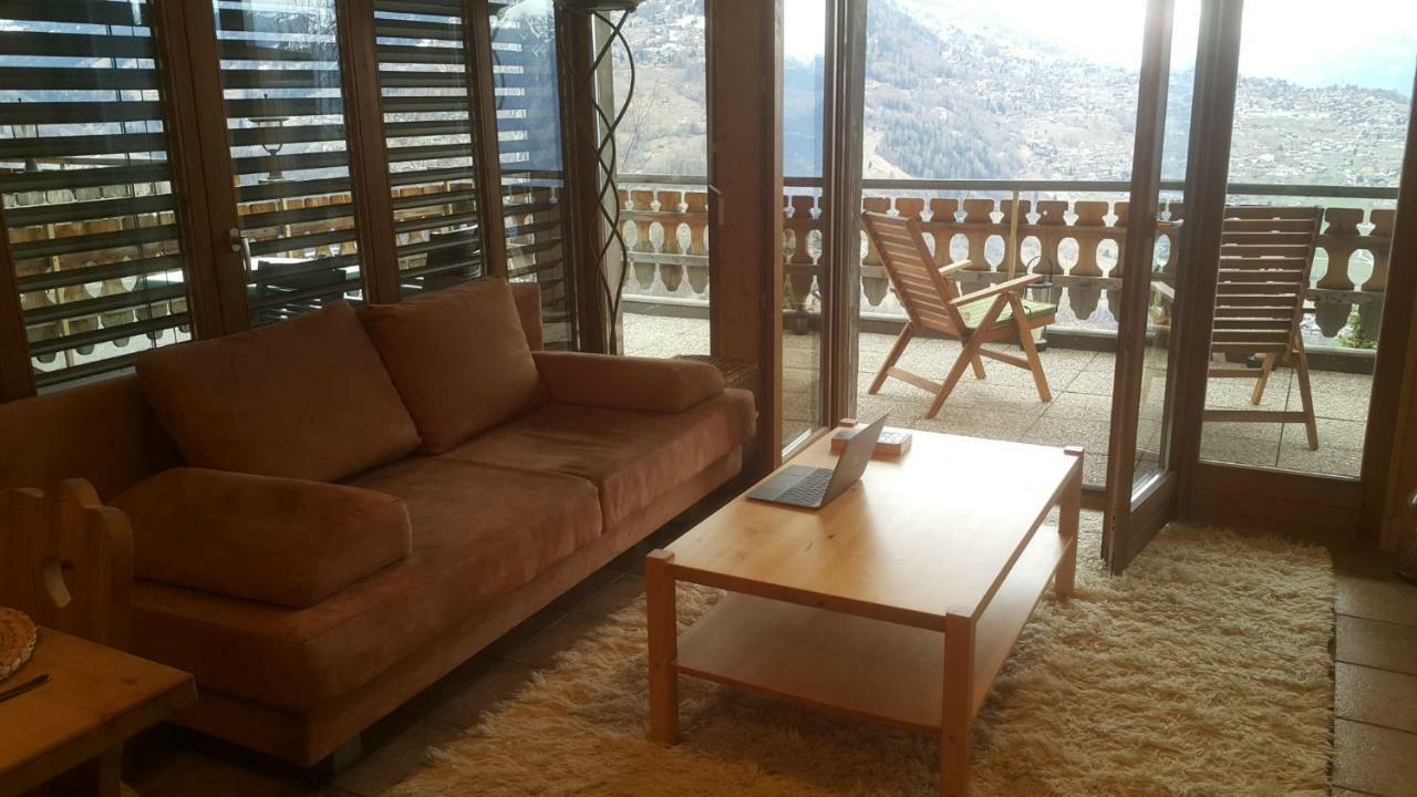 Appartement D'Une Chambre Avec Vue Imprenable - Veysonnaz Eksteriør bilde