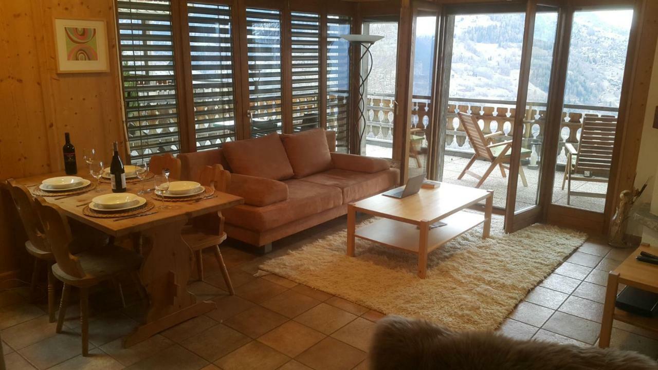 Appartement D'Une Chambre Avec Vue Imprenable - Veysonnaz Eksteriør bilde
